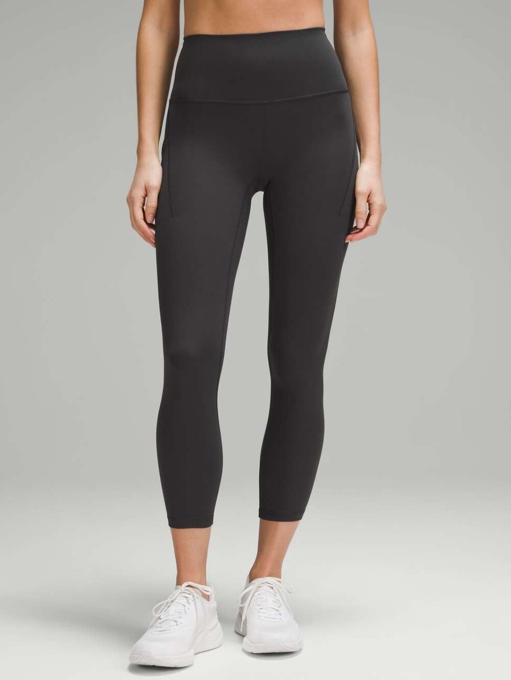 Lululemon High Rise Wunder Train Cropped Legging, Grey